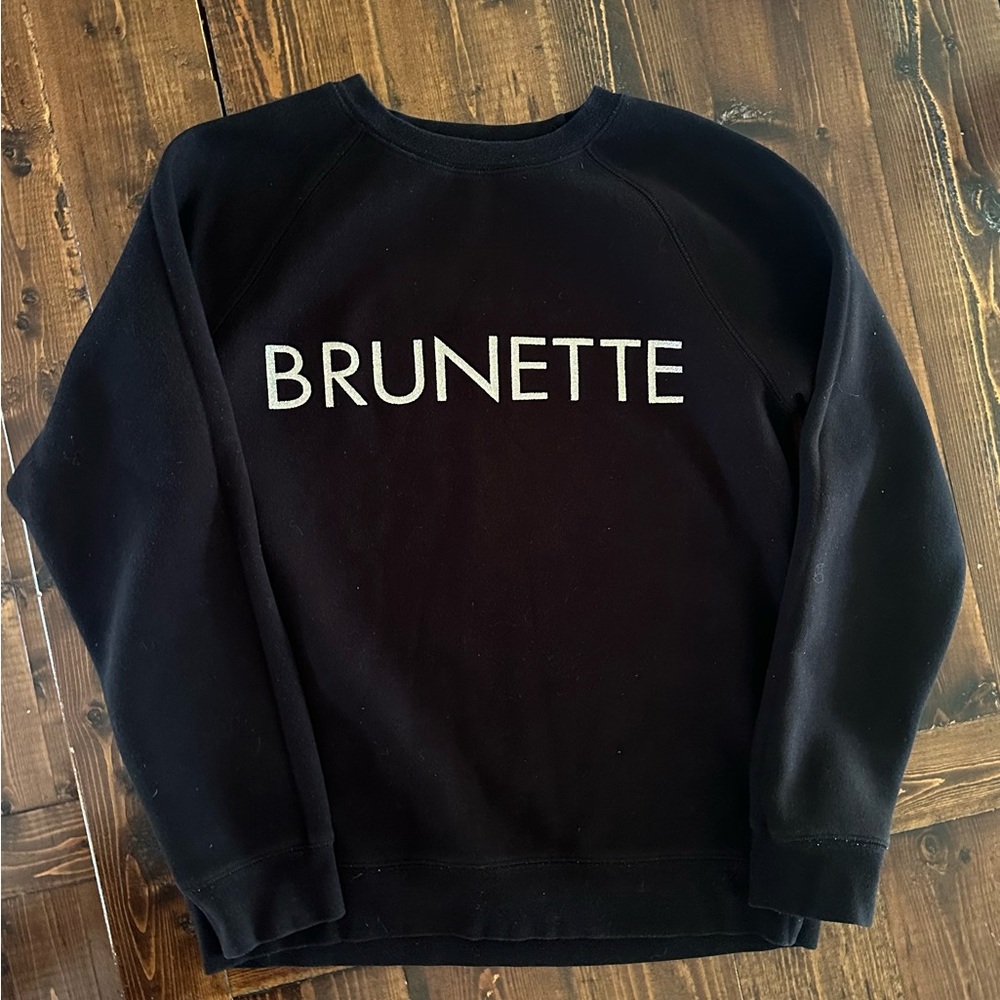 Brunette The Label black crew neck lounge wear size m/l